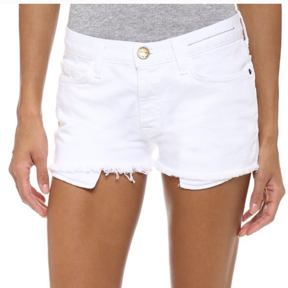 Current Elliott White Denim Shorts 23